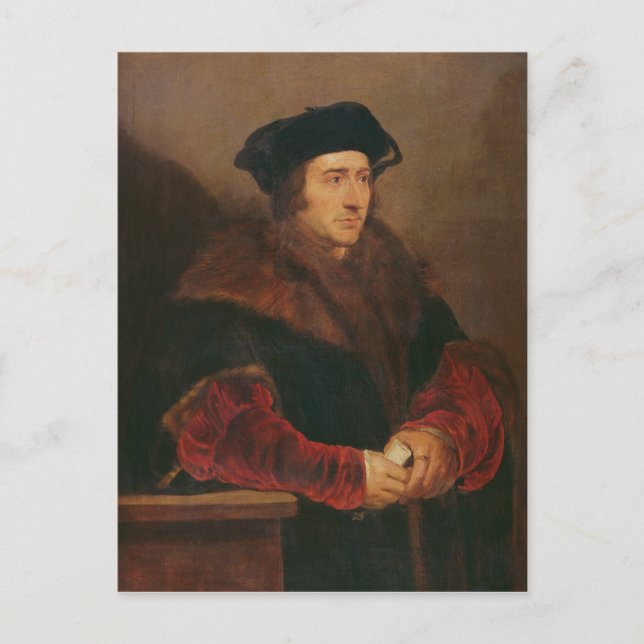 Portrait von Sir Thomas More Postkarte (Vorderseite)