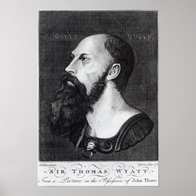 Portrait von Sir Thomas Wyatt Poster (Vorne)