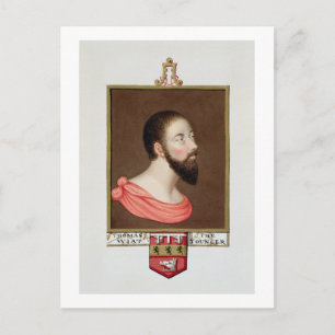 Portrait von Sir Thomas Wyatt the Younger (c.1521- Postkarte