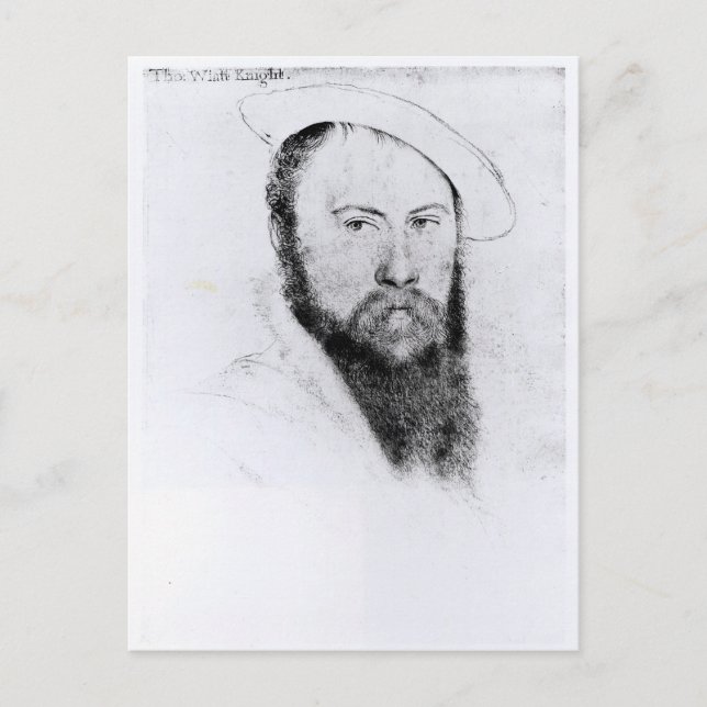 Portrait von Sir Thomas Wyatt the Younger Postkarte (Vorderseite)