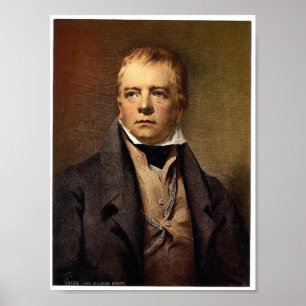 Portrait von Sir Walter Scott Classic Fotochrom Poster