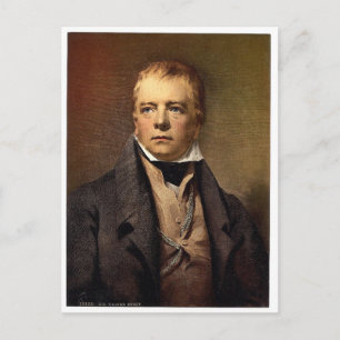 Portrait von Sir Walter Scott Classic Fotochrom Postkarte