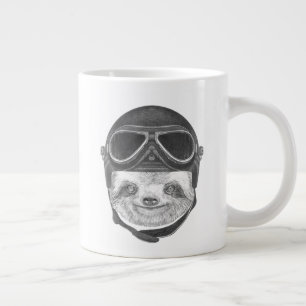 Portrait von Sloth  Vintager Helm Jumbo-Tasse
