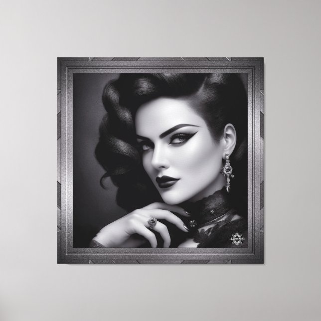 Portrait von Spy Kalina Schäfer von Xzendor7 Leinwanddruck (Vorderseite)