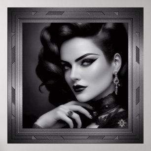 Portrait von Spy Kalina Schäfer von Xzendor7 Poster