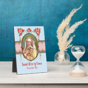Portrait von St. Rose, vergewaltigt mit Rose (M 02 Fotoplatte