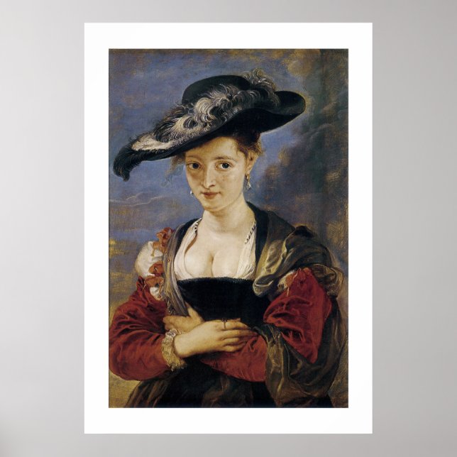 Portrait von Suzanne Fourment Poster (Vorne)