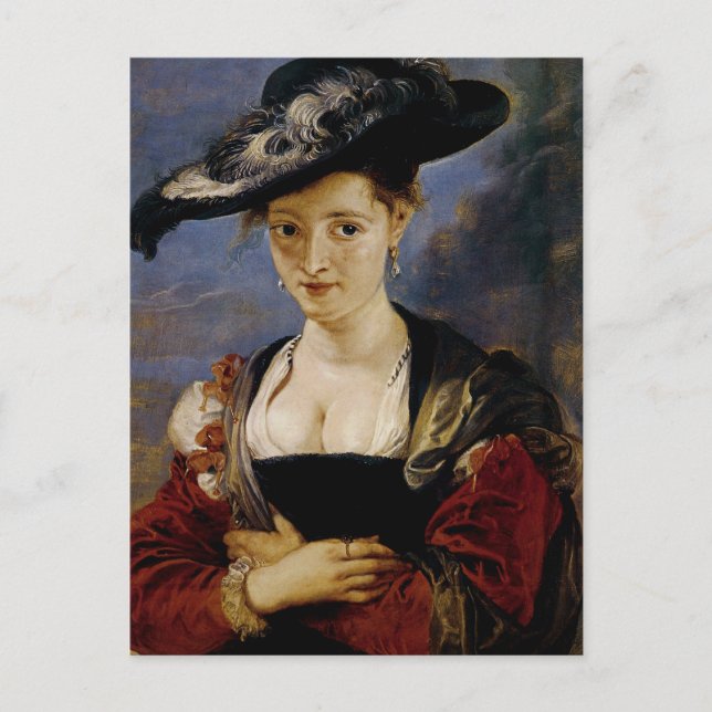 Portrait von Suzanne Fourment Postkarte (Vorderseite)