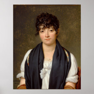Portrait von Suzanne Le Peletier de Saint-Fargeau Poster