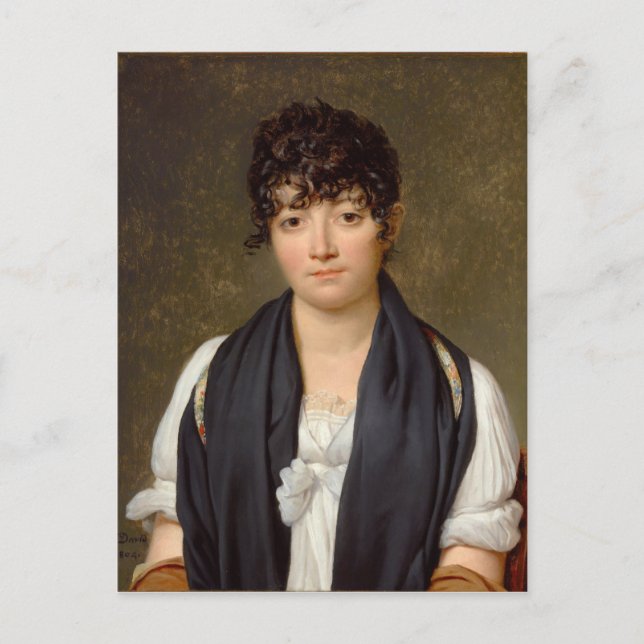 Portrait von Suzanne Le Peletier de Saint-Fargeau Postkarte (Vorderseite)