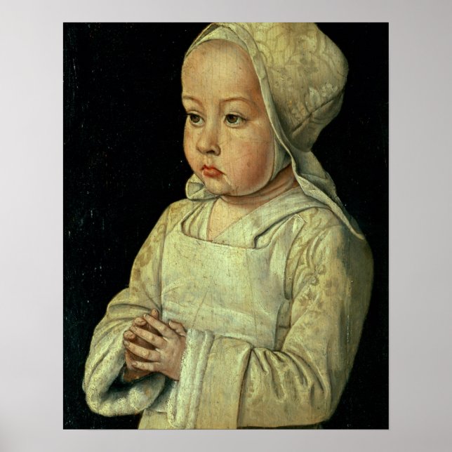 Portrait von Suzanne von Bourbon (1491-1521) daugh Poster (Vorne)
