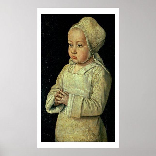 Portrait von Suzanne von Bourbon (1491-1521) daugh Poster (Vorne)