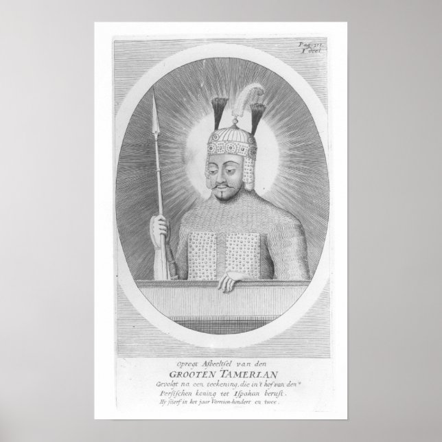Portrait von Tamerlane the Great Poster (Vorne)