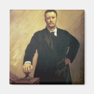Portrait von Theodore Roosevelt Magnet