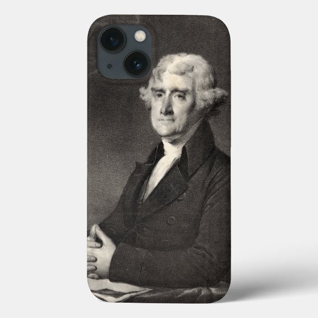 Portrait von Thomas Jefferson Case-Mate iPhone Hülle (Rückseite)