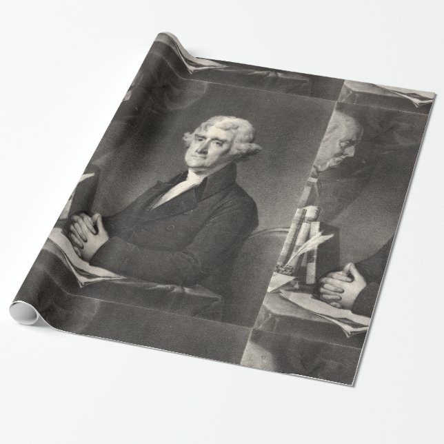 Portrait von Thomas Jefferson Geschenkpapier (Ungerollt)
