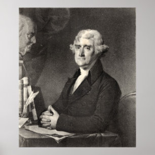 Portrait von Thomas Jefferson Poster