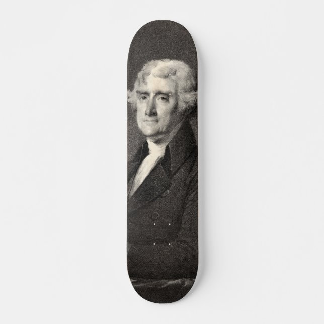 Portrait von Thomas Jefferson Skateboard (Vorne)