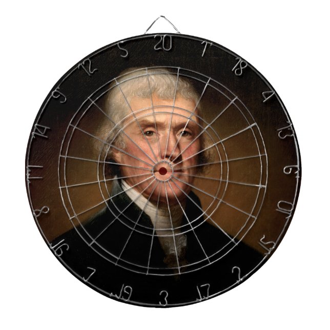 Portrait von Thomas Jefferson (von Rembrandt Peale Dartscheibe (vorne)