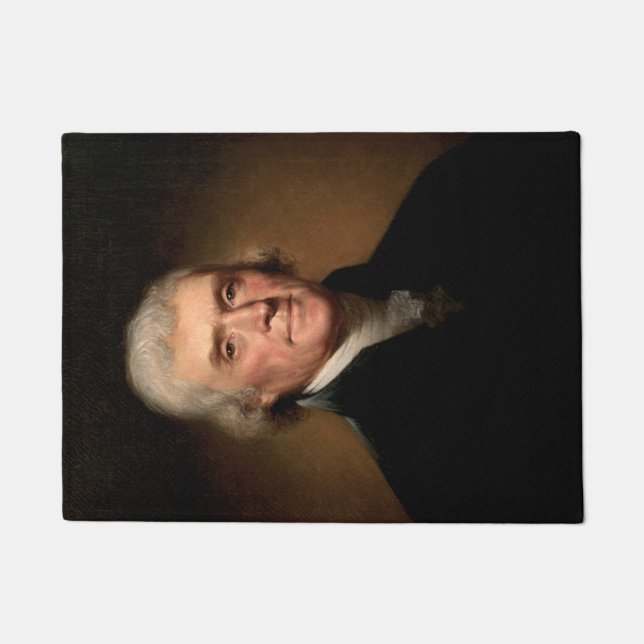 Portrait von Thomas Jefferson (von Rembrandt Peale Fußmatte (Vorderseite)