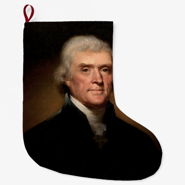 Portrait von Thomas Jefferson (von Rembrandt Peale Großer Weihnachtsstrumpf (Vorderseite)