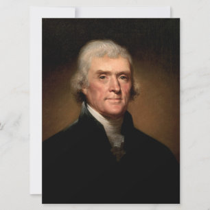 Portrait von Thomas Jefferson (von Rembrandt Peale Karte