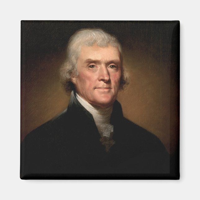 Portrait von Thomas Jefferson (von Rembrandt Peale Magnet (Vorne)