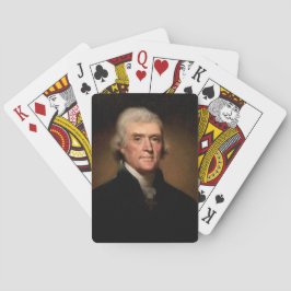 Portrait von Thomas Jefferson (von Rembrandt Peale Spielkarten