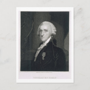 Portrait von Thomas McKean, graviert von Thomas B. Postkarte