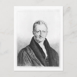 Portrait von Thomas Robert Malthus Postkarte