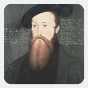 Portrait von Thomas Seymour Baron Seymour Quadratischer Aufkleber