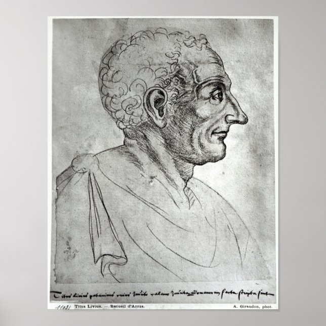 Portrait von Titus Livius, bekannt als Livy Poster (Vorne)