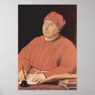 Portrait von Tommaso 'Fedra' Inghirami von Raphael Poster