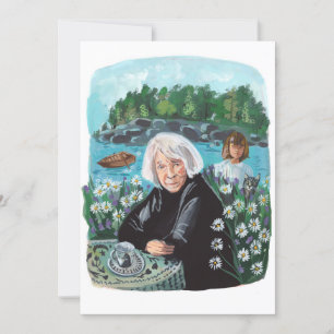 Portrait von Tove Jansson Einladung