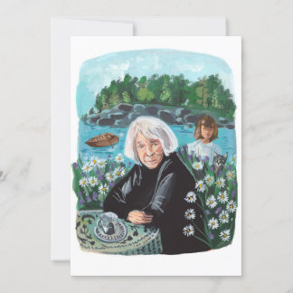 Portrait von Tove Jansson Einladung