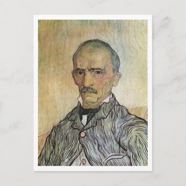 Portrait von Trabuc, Van Gogh Fine Art Malerei Postkarte (Vorderseite)