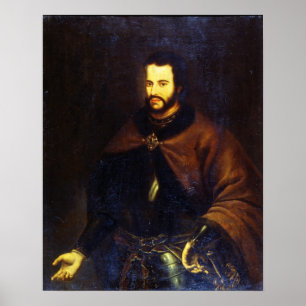Portrait von Tsar Ivan, dem V Alexejewitsch Poster