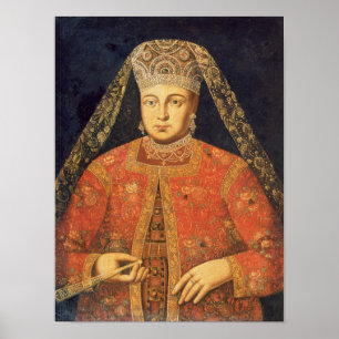 Portrait von Tsarina Marfa Matveyevna Poster
