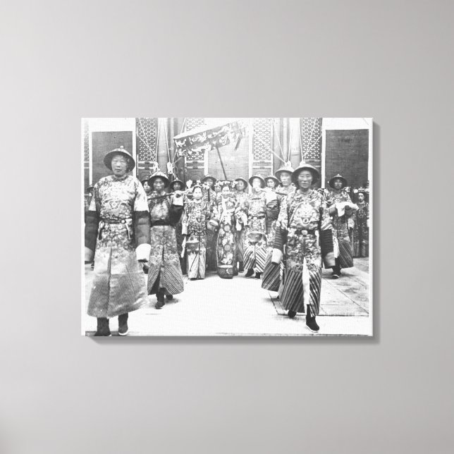 Portrait von Tz'U-Hsi (1835-1908) Kaiserin Dowager Leinwanddruck (Vorderseite)