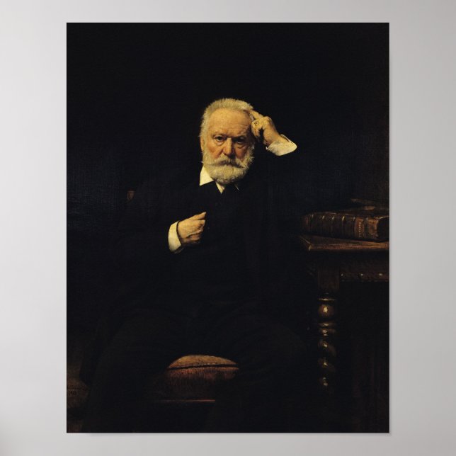 Portrait von Victor Hugo 1879 Poster (Vorne)