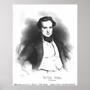 Portrait von Victor Hugo Poster