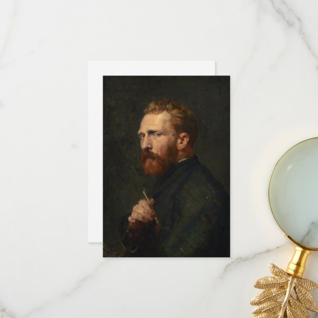 Portrait von Vincent van Gogh von John Peter Russe Dankeskarte (Vorderseite/Rückseite Beispiel)