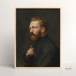 Portrait von Vincent Van Gogh von John Russell Poster<br><div class="desc">Vincent Van Gogh Portrait von John Russell Vintag Art Moody Dark Male</div>