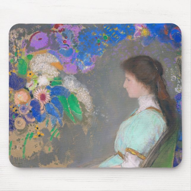 Portrait von Violette Heymann, Redon Mousepad (Vorne)