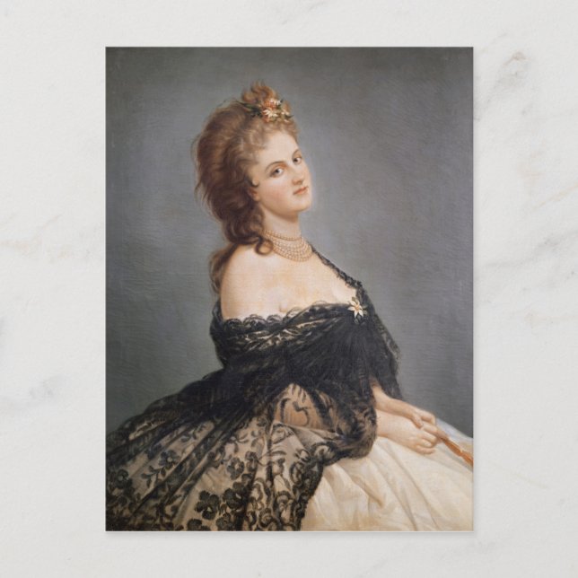 Portrait von Virginia Oldoini Postkarte (Vorderseite)