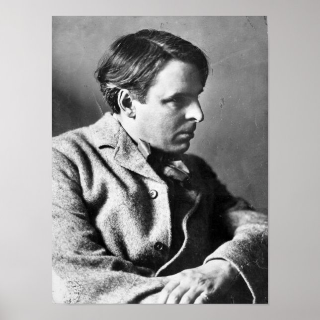 Portrait von W.B. Yeats Poster (Vorne)