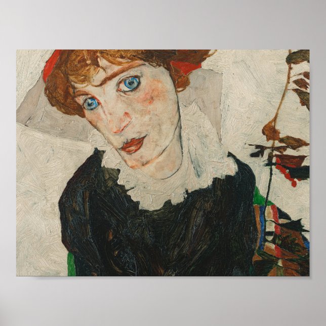 Portrait von Wally von Egon Schiele Poster (Vorne)