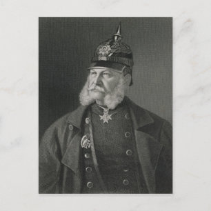 Portrait von William I. King of Preußen Postkarte