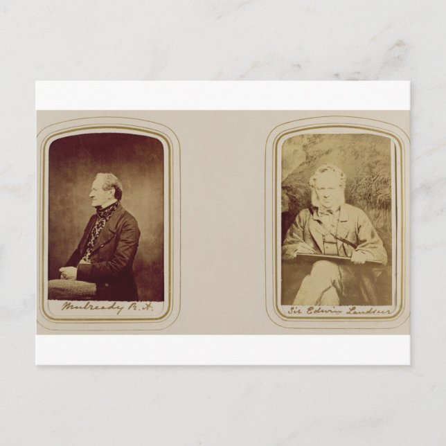 Portrait von William Mulready (1786-1863) von Cund Postkarte (Vorderseite)