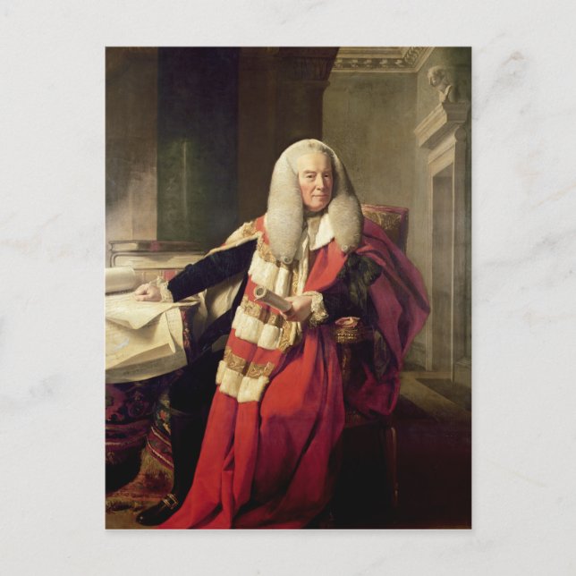 Portrait von William Murray Postkarte (Vorderseite)